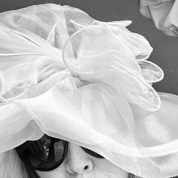 New Kentucky Derby Organza Hat, Organza Black hat,Tea party hat, Derby New D…